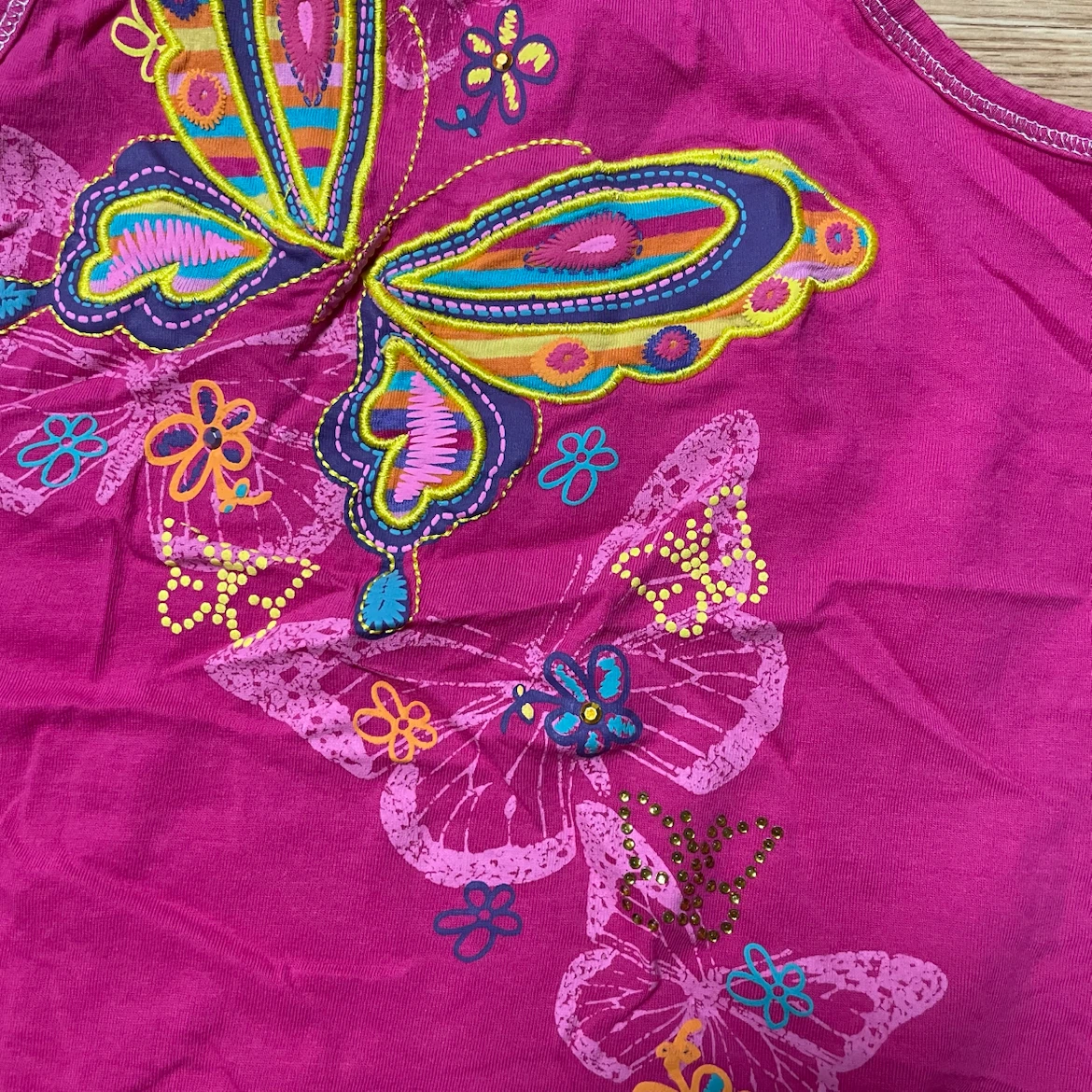 Hotpink Y2K Butterfly Halter Top - photo 2