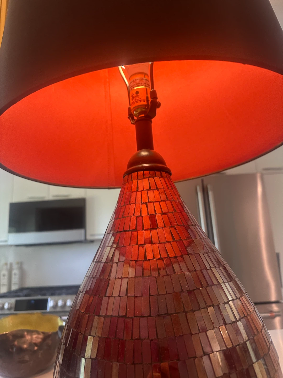 Pair of Mosaic Glass Table Lamps - photo 4
