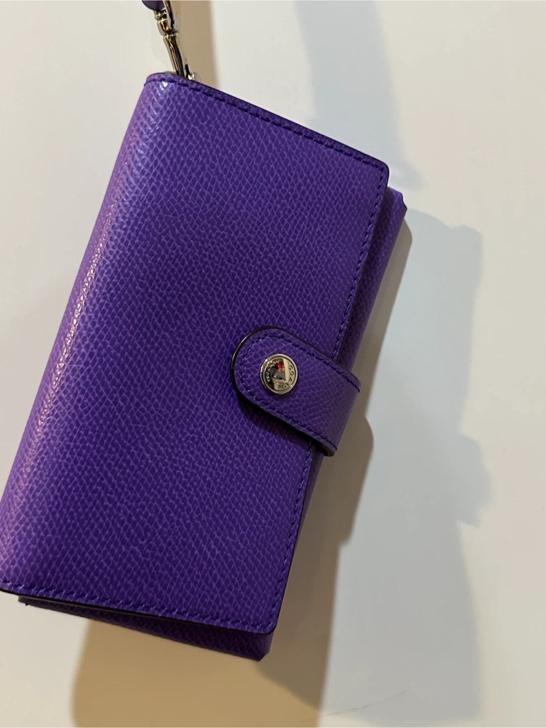Coach Purple Leather Wristlet Wallet - photo 2