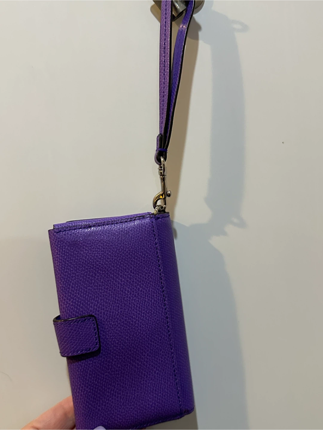 Coach Purple Leather Wristlet Wallet - photo 4