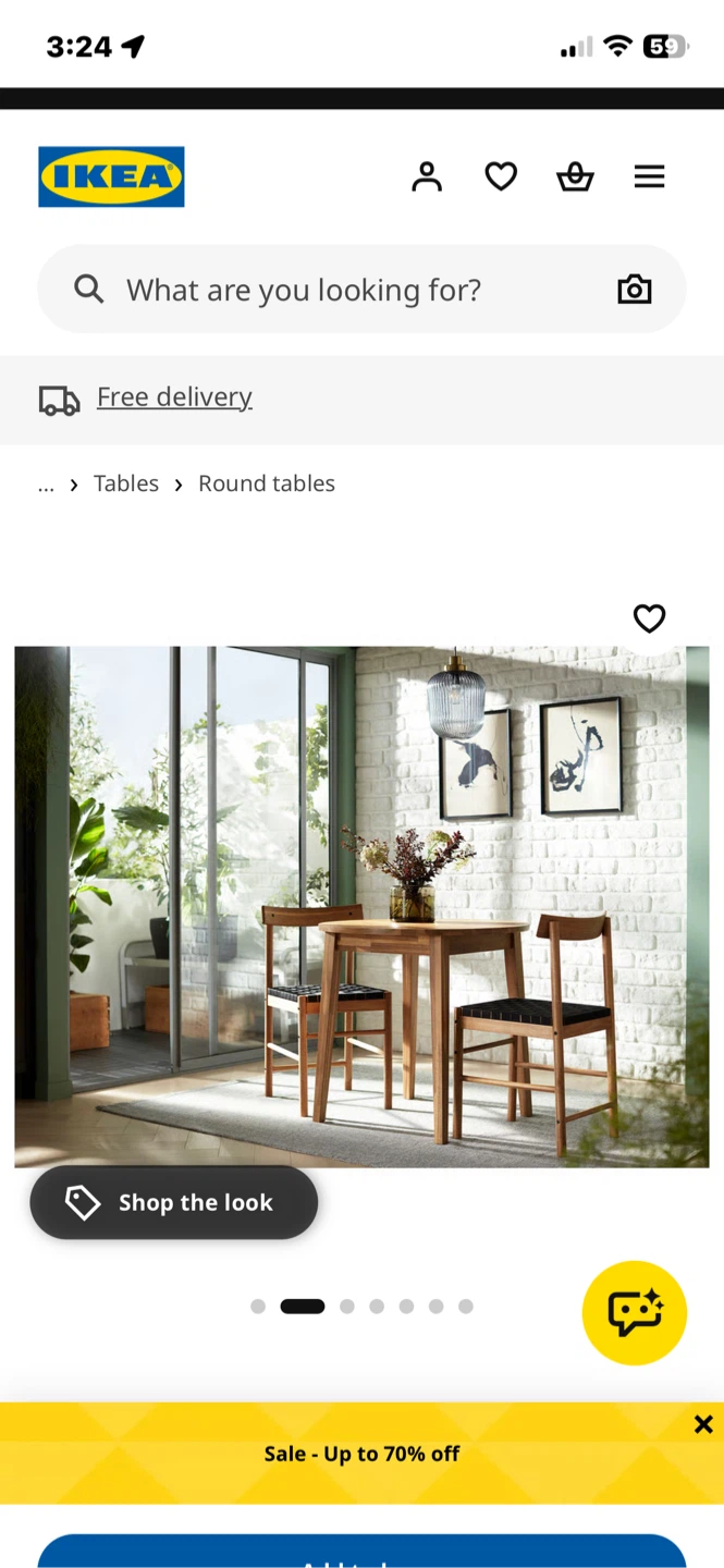 IKEA NACKANAS Round Dining Table - photo 4