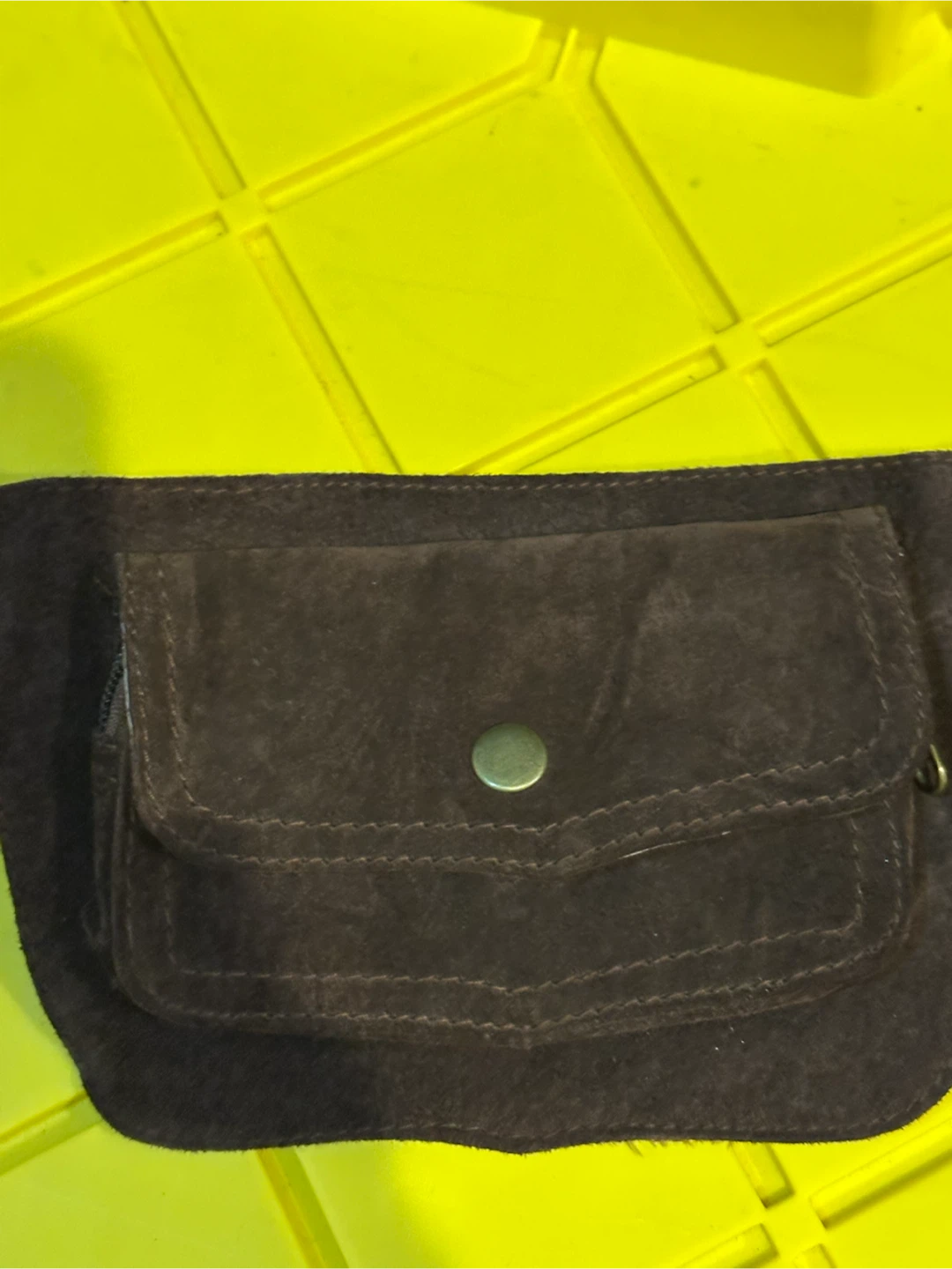 Brown Suede Pouch Belt Bag - photo 2