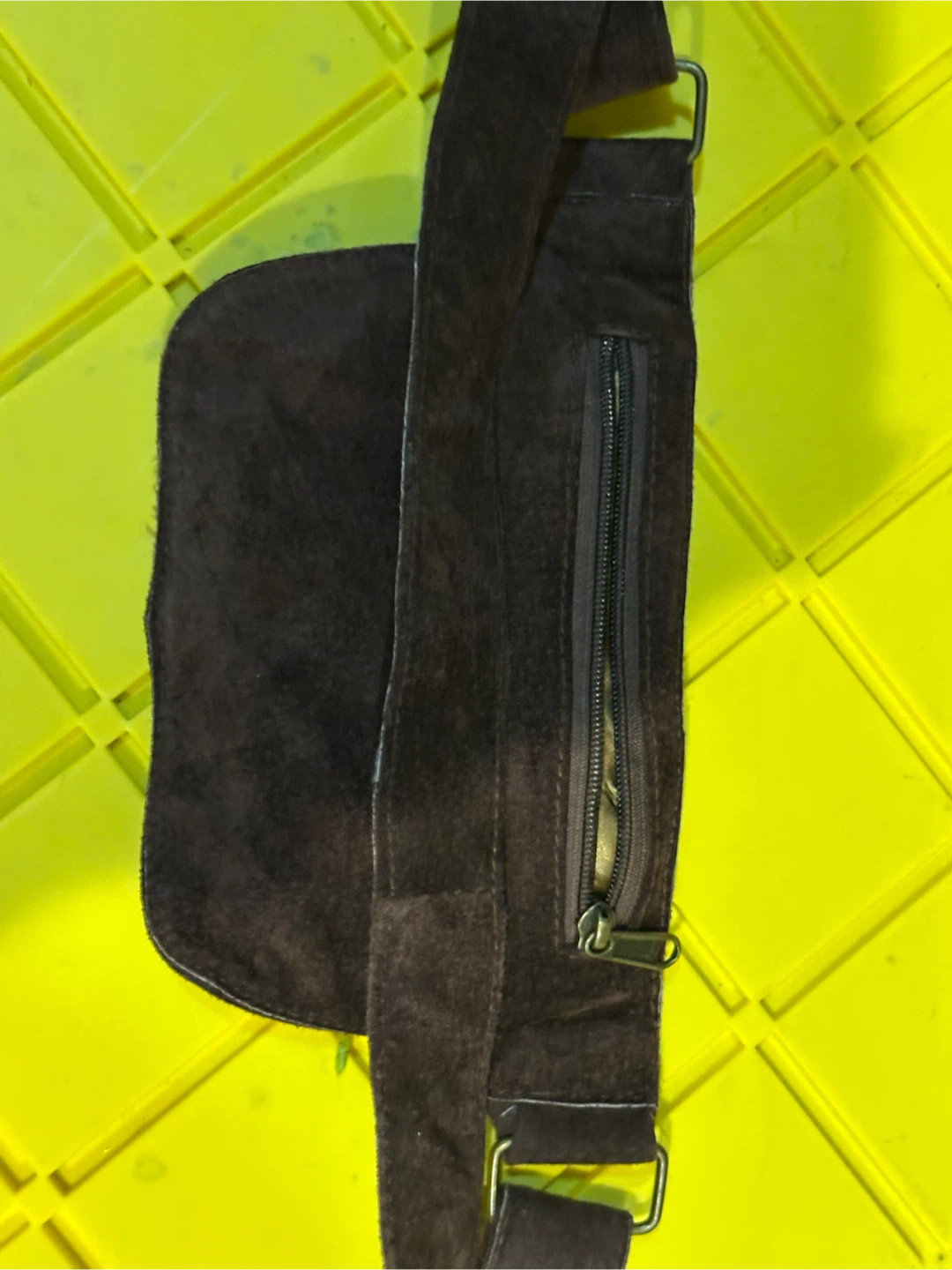 Brown Suede Pouch Belt Bag - photo 5