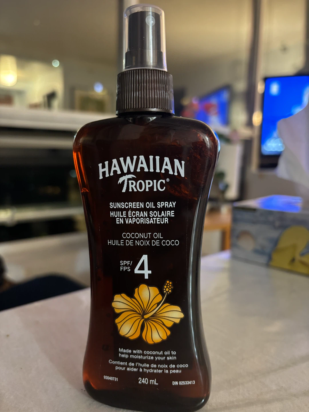 Hawaiian Tropic Sunscreen Oil Spray SPF 4 - 240 mL