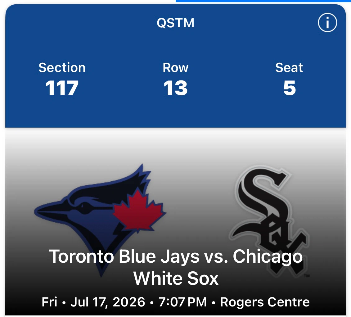 Toronto Blue Jays vs. Chicago White Sox Ticket - July 17, 2026
