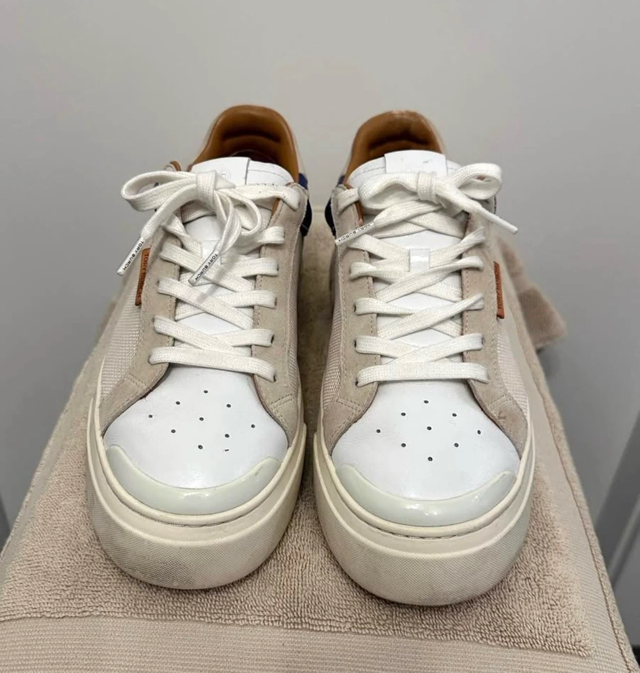 Unisex Tory Burch Platform Sneakers | Size 10M (27.5 cm)