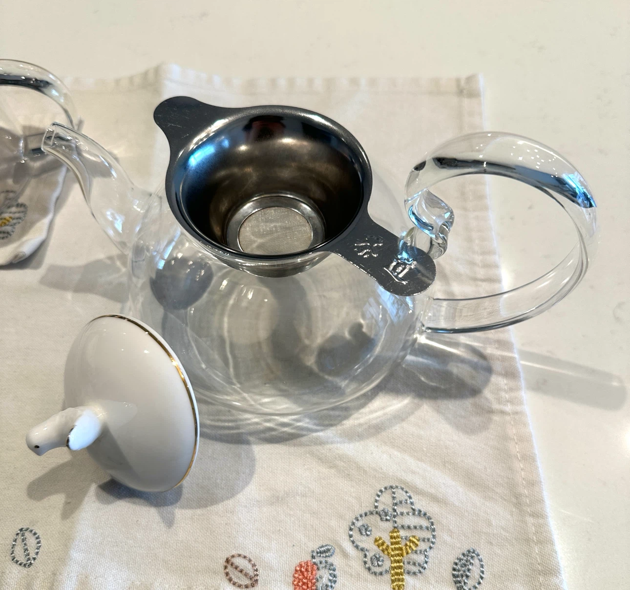Glass Teapot + Moomin Mug Tea Set & Coasters - photo 2