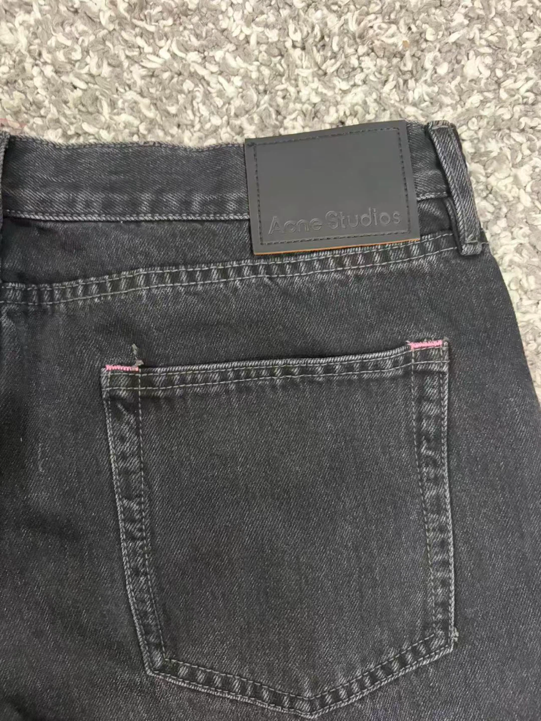Acne Studios Black Wide Leg Jeans - photo 4
