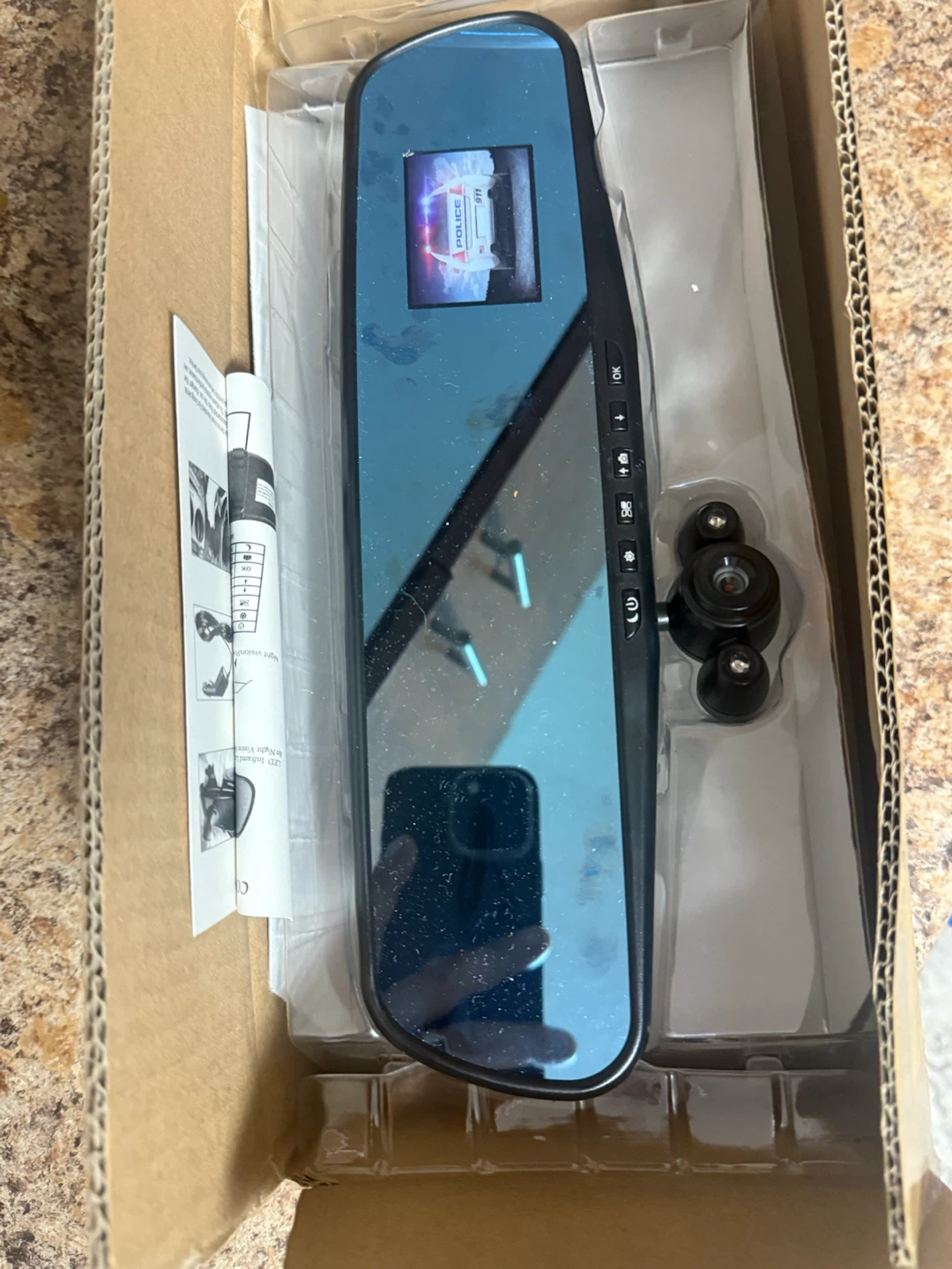 HD Mirror Cam with Backup Camera