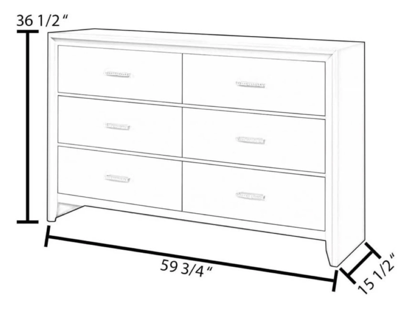 Dark Wood Dresser with Mirror - photo 3