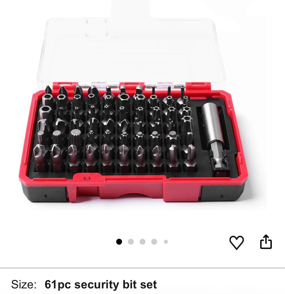 61pc Security Bit Set