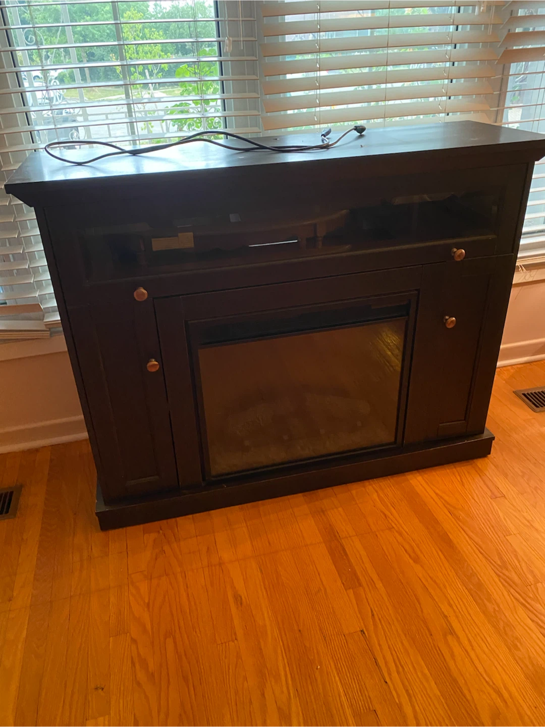 TV Stand with Electric Fireplace