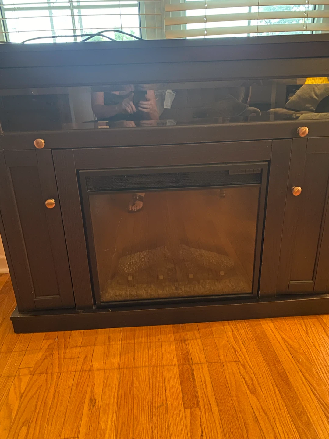 TV Stand with Electric Fireplace - photo 2