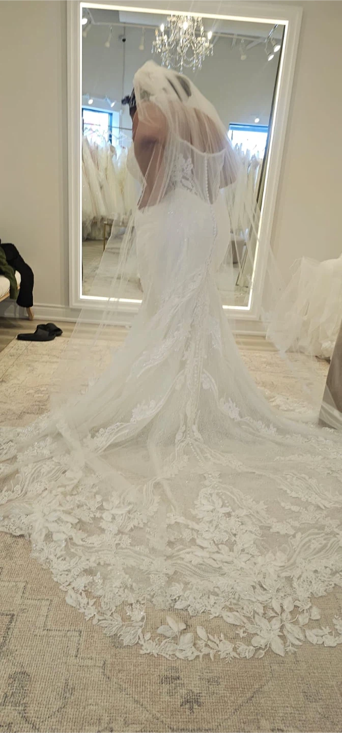 Stunning Lace Mermaid Wedding Dress - photo 4