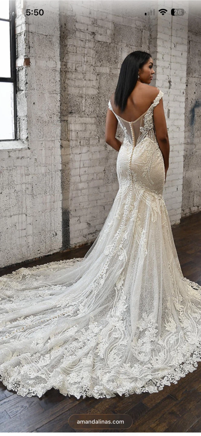 Stunning Lace Mermaid Wedding Dress - photo 2