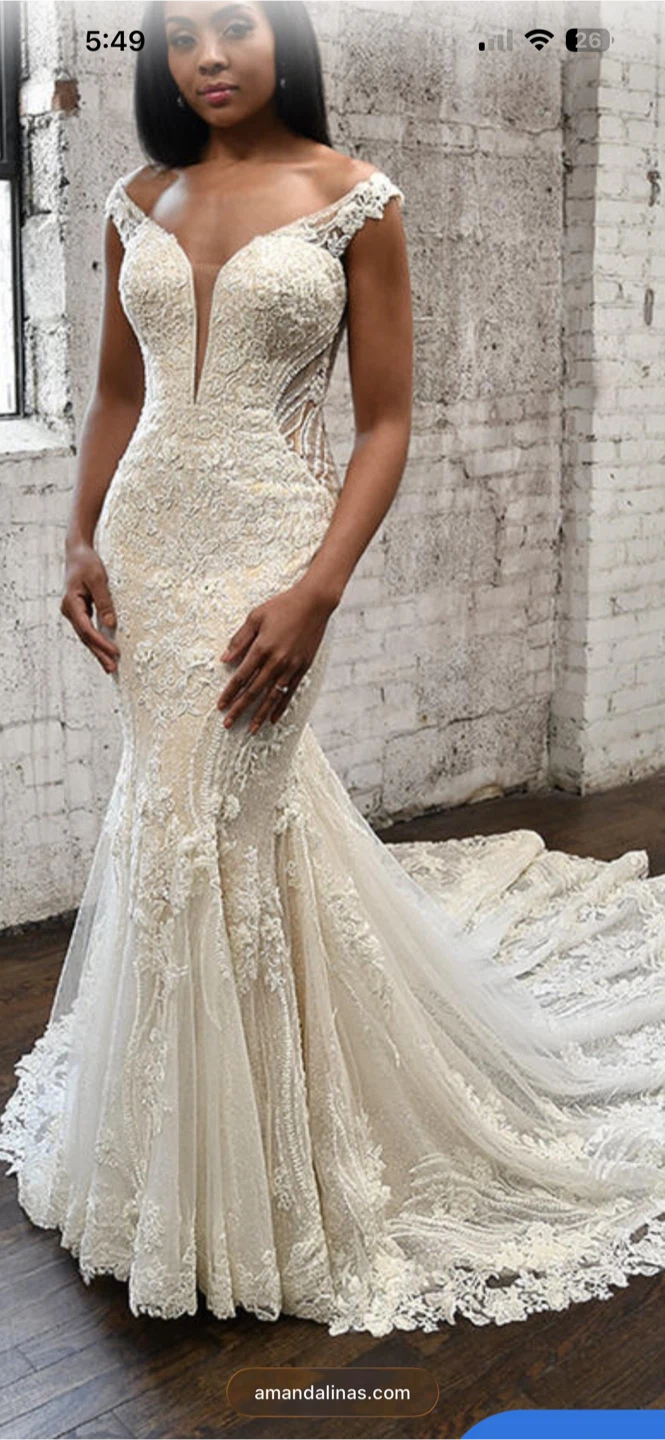 Stunning Lace Mermaid Wedding Dress