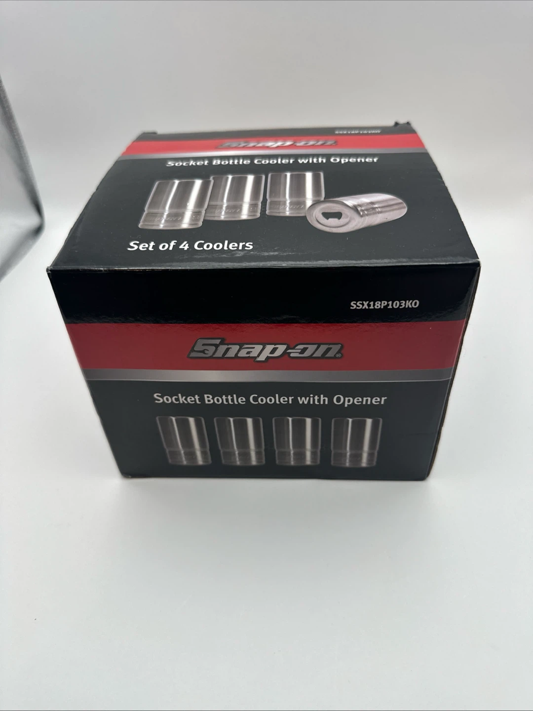 Snap-on Socket Bottle Cooler with Opener Set