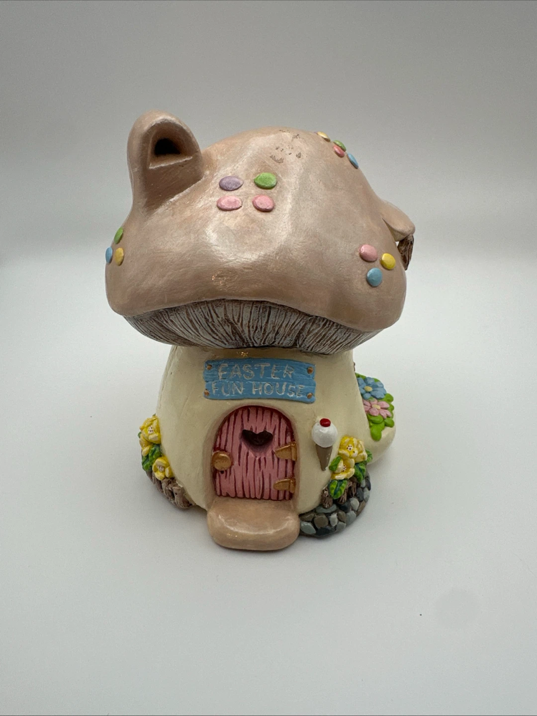 Easter Fun House Mushroom Figurine