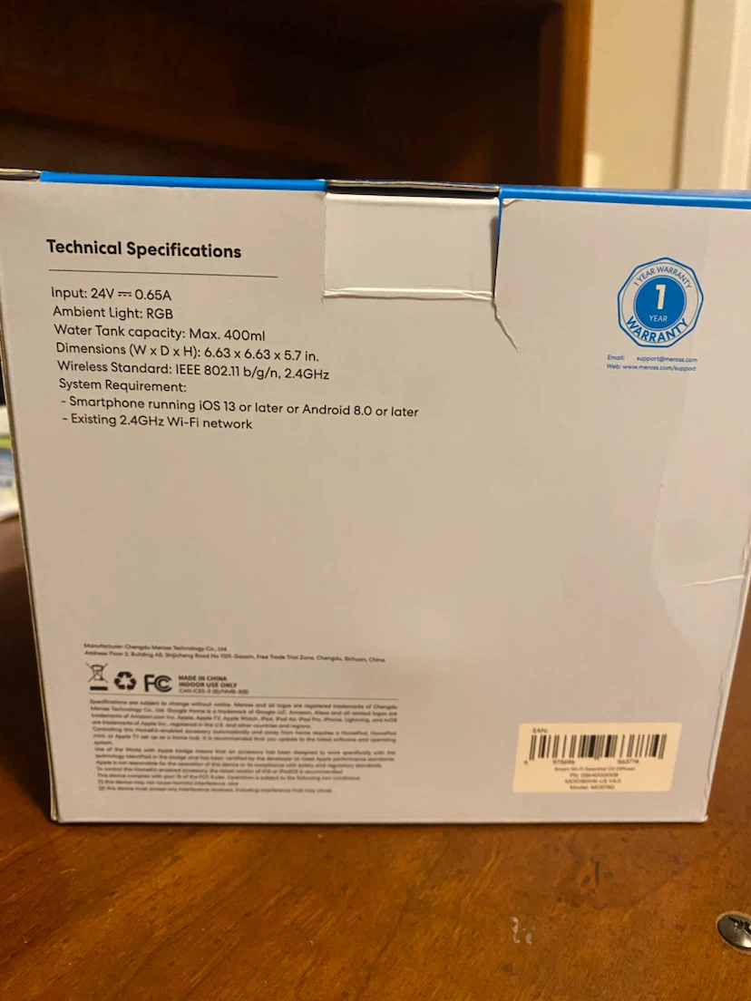 Meross Smart Wi-Fi Essential Oil Diffuser MOD150 - photo 3