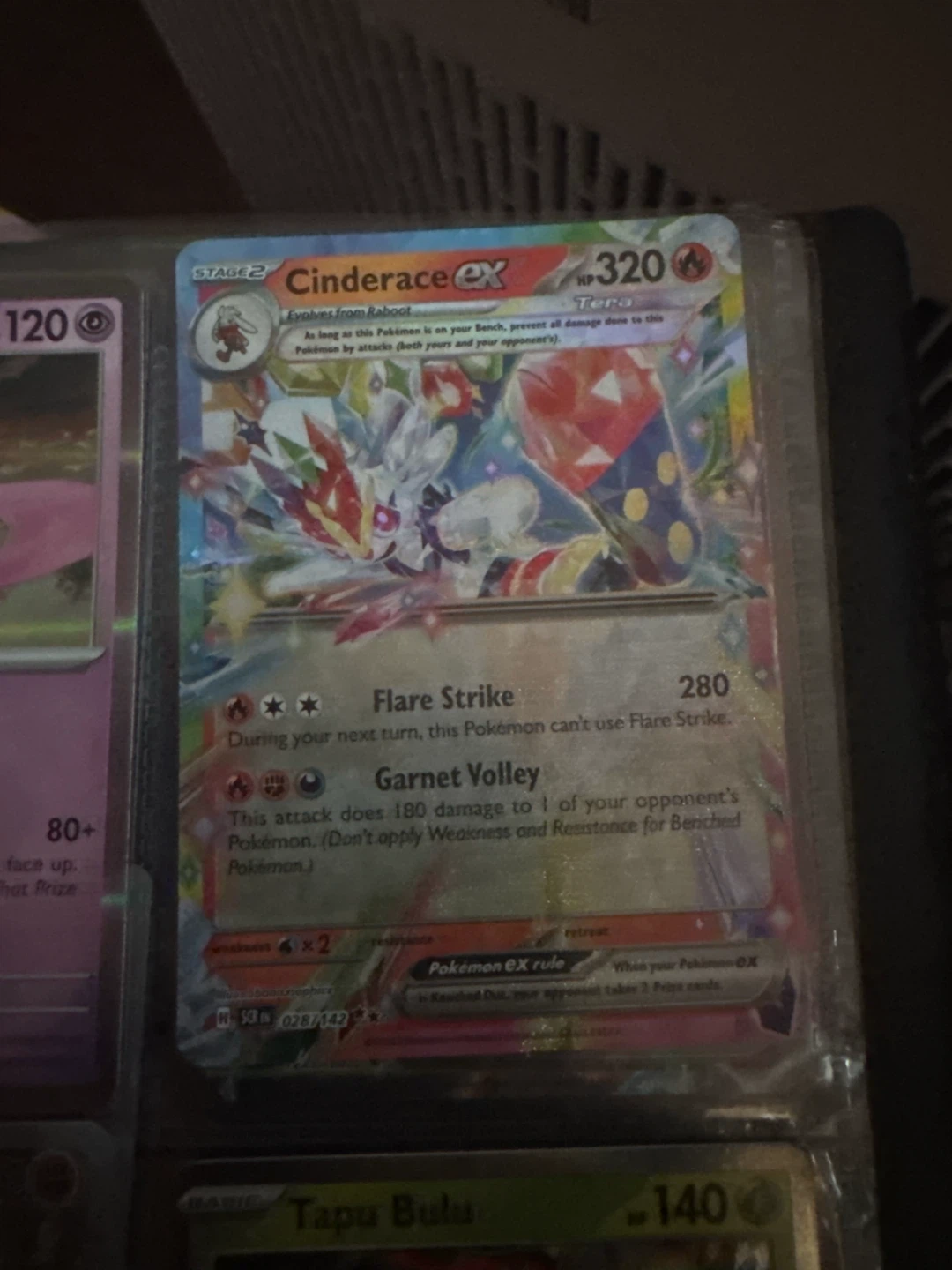 Pokémon Cinderace EX Card
