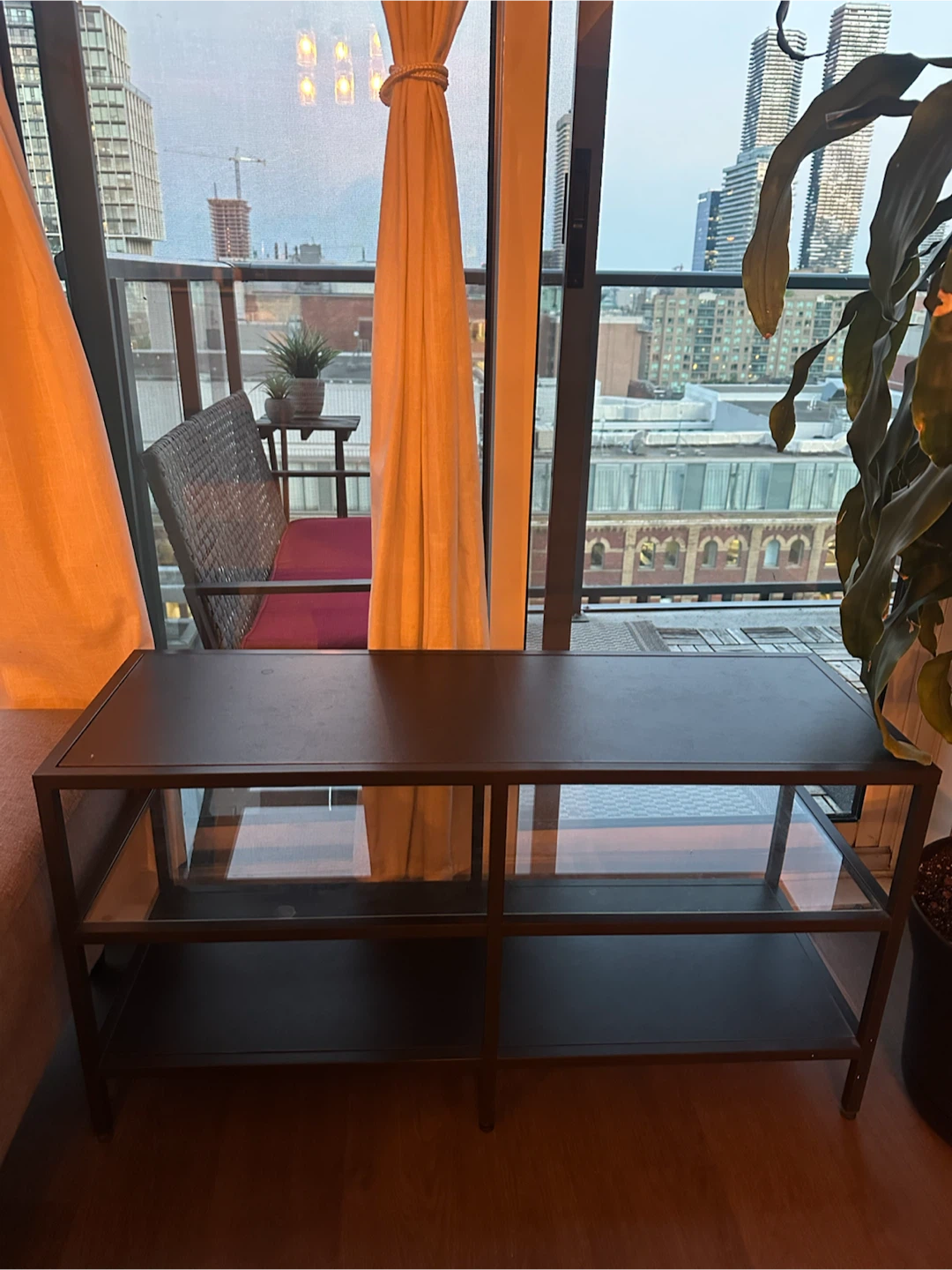 TV Stand with Glass Shelves - photo 2