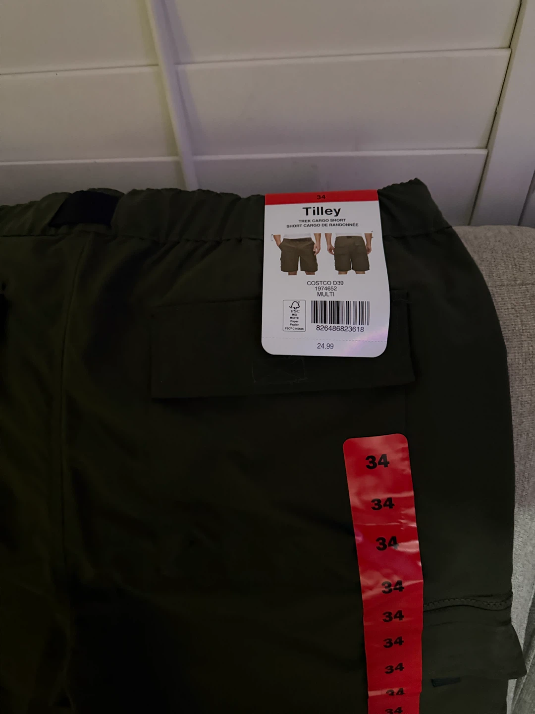 Tilley Trek Cargo Shorts - Size 34