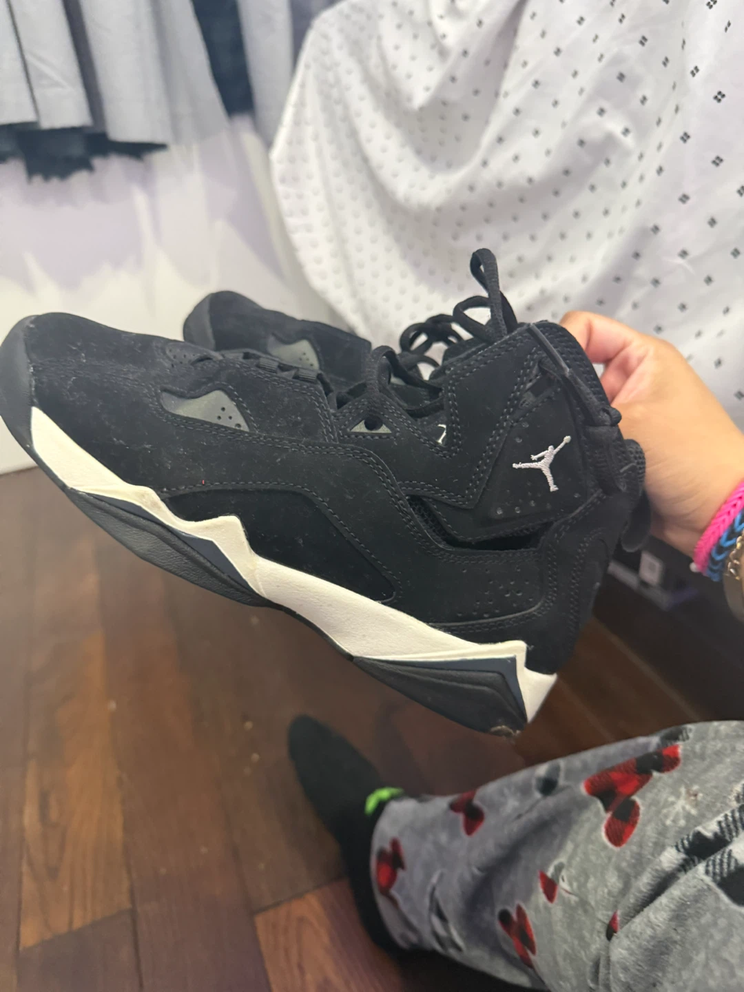 Jordan Black Suede Sneakers