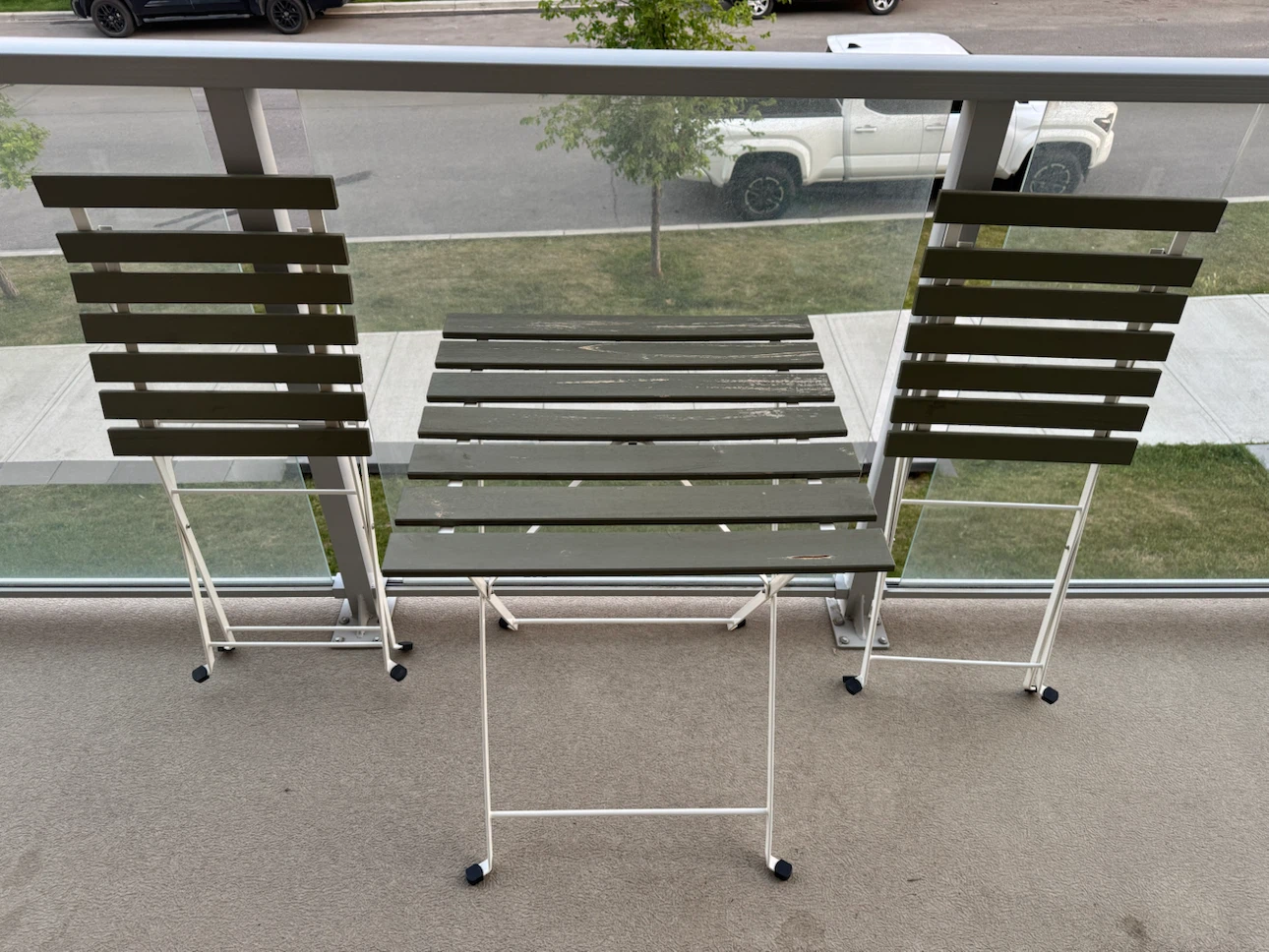IKEA TÄRNÖ Table & 2 Foldable Chairs Outdoor Bistro Set - photo 2