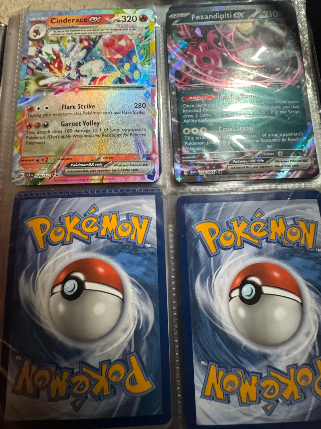 Pokemon EX and V Trading Cards
