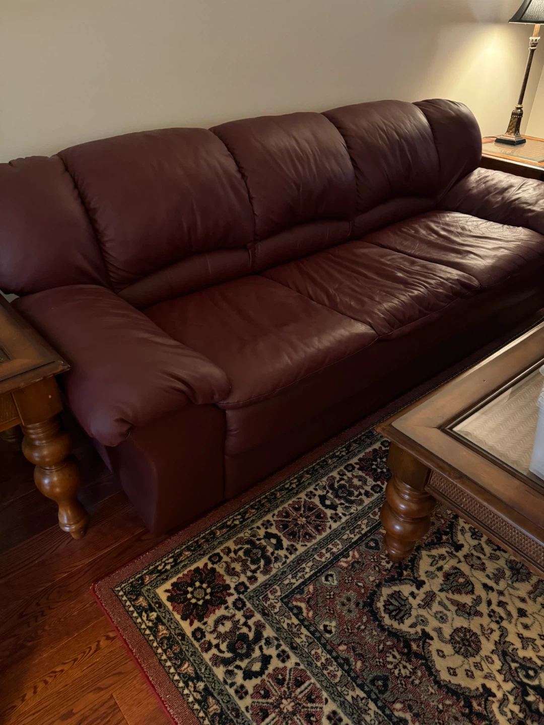 Leather Loveseat Sofa