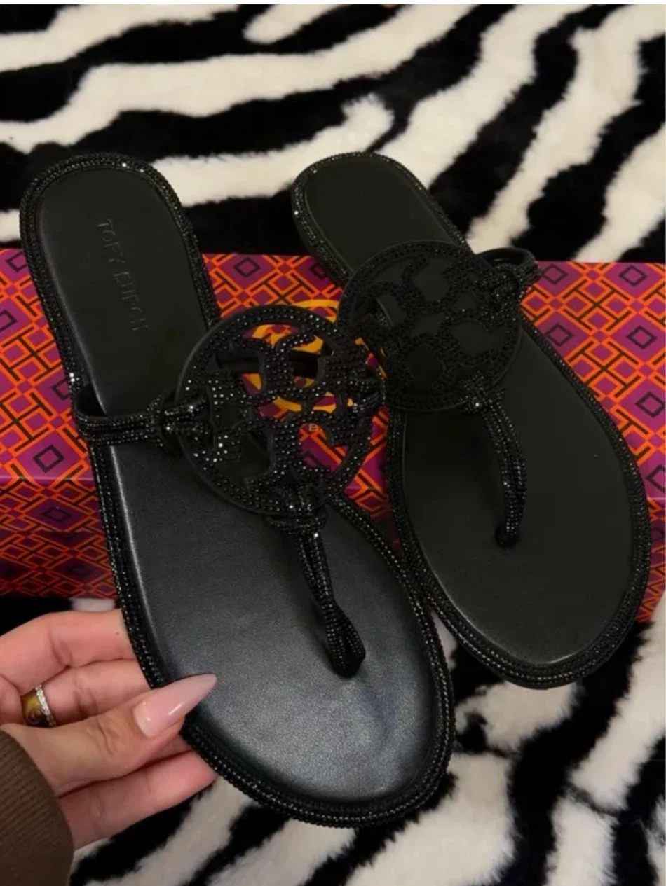 Tory Burch Black Miller Sandals