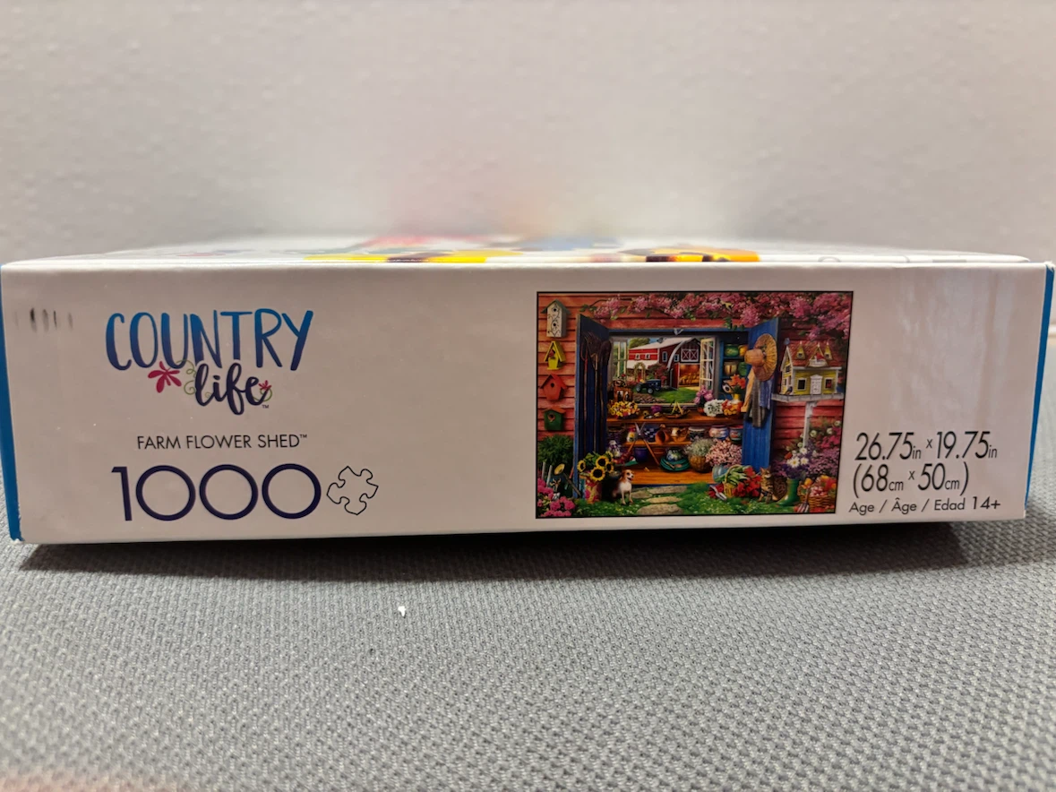 1000 piece puzzle: Country Life Farm Flower Shed - photo 2