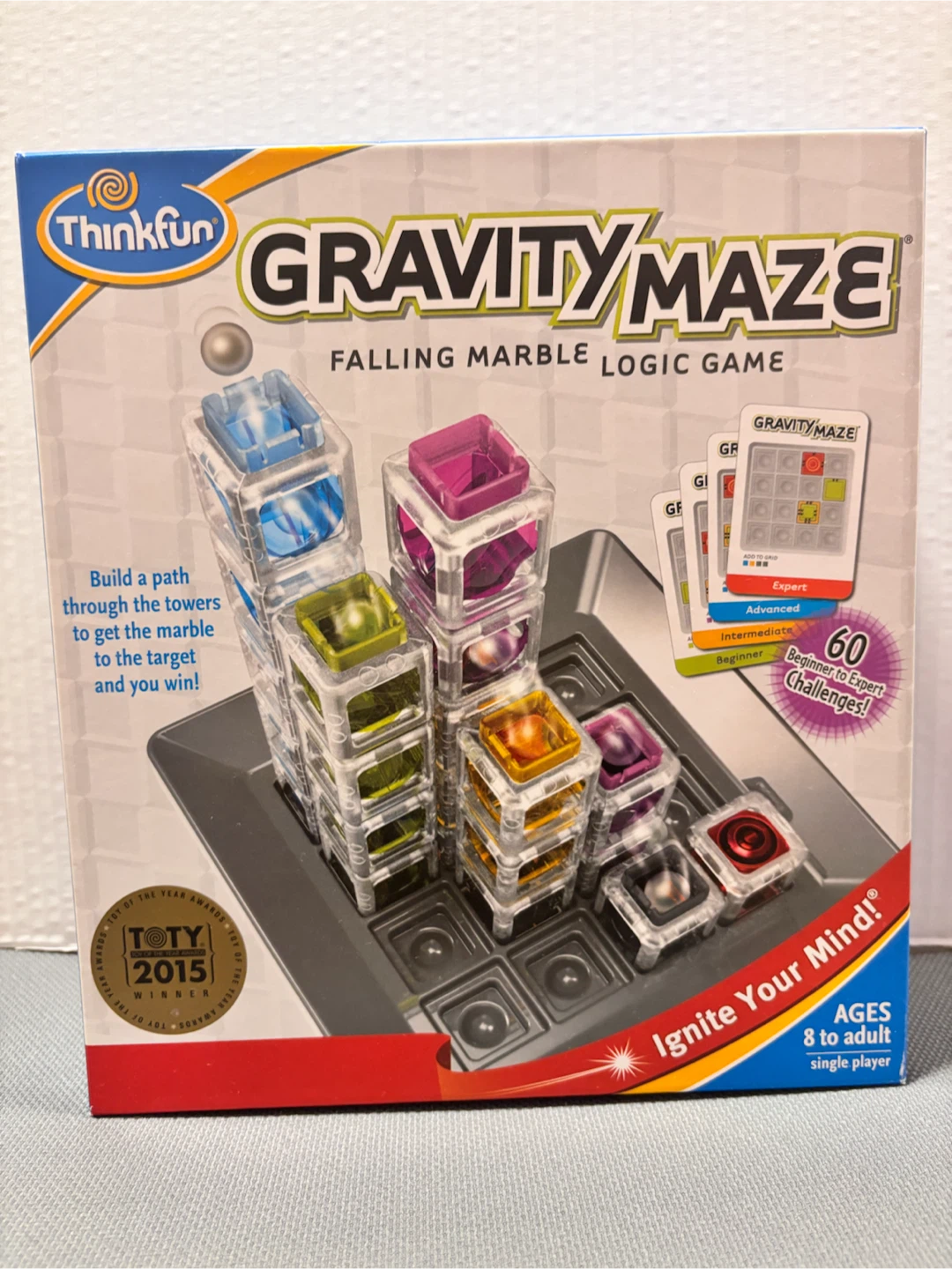 ThinkFun Gravity Maze Falling Marble Logic Game
