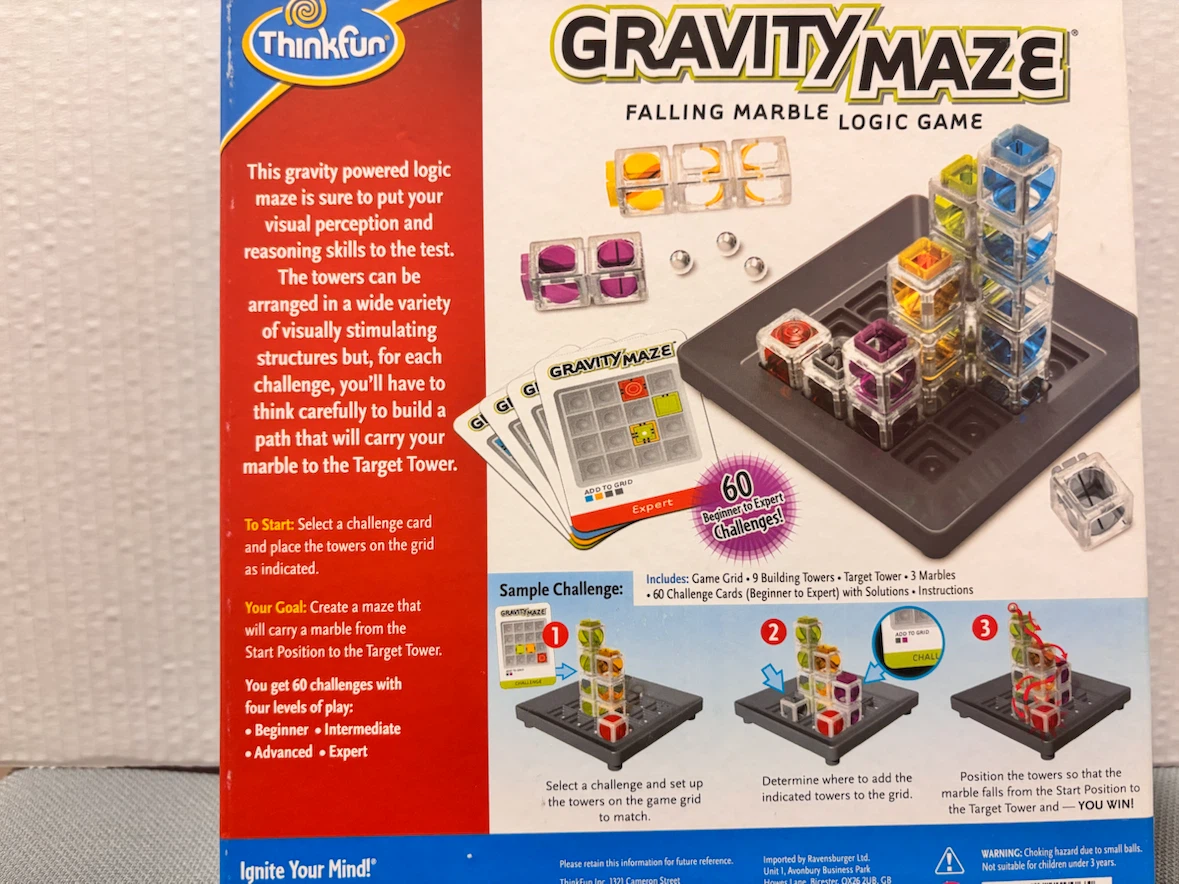 ThinkFun Gravity Maze Falling Marble Logic Game - photo 4