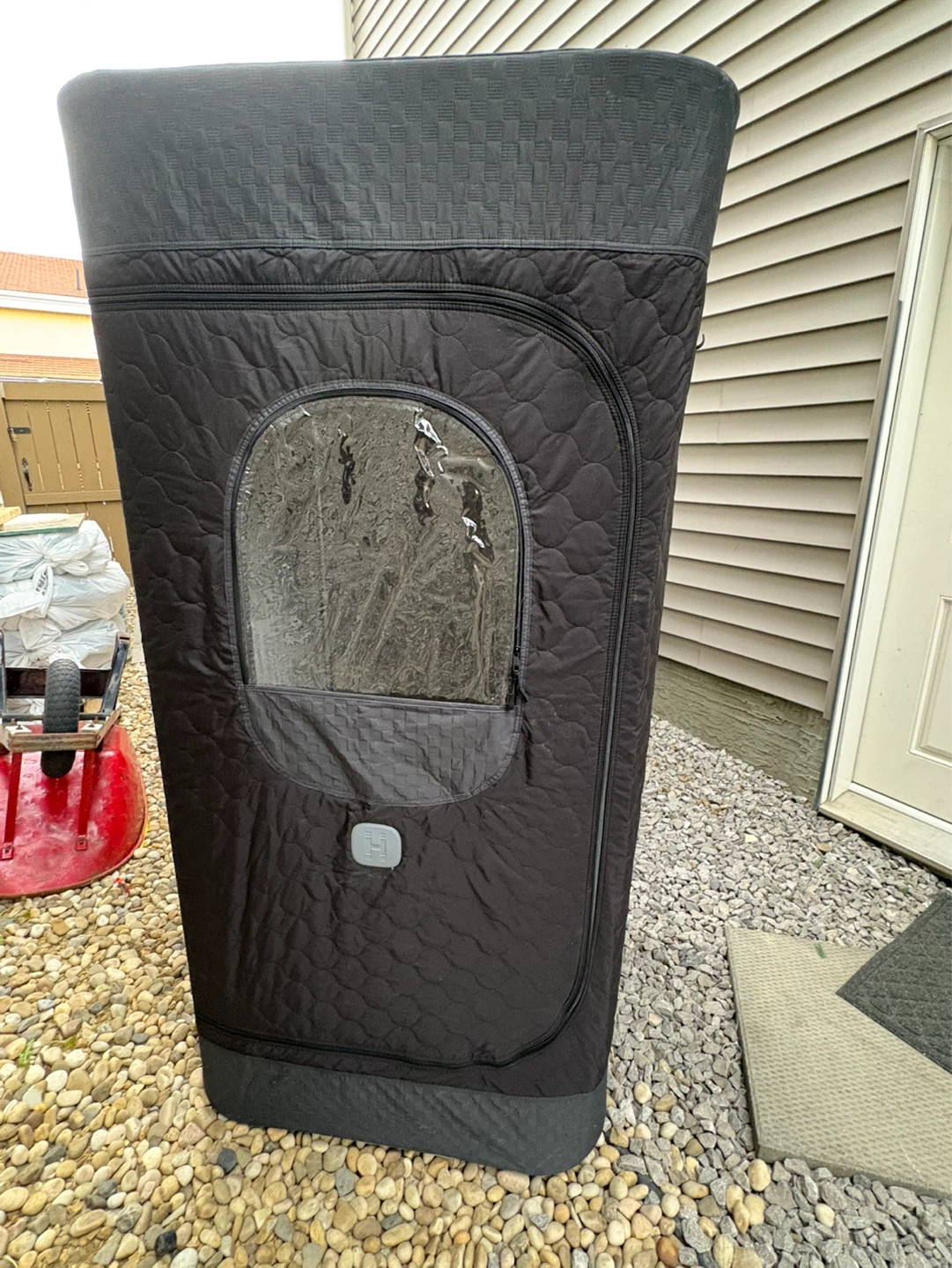 Black Portable Sauna Tent with Chair - photo 2