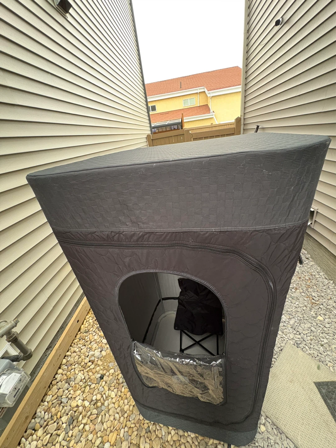 Black Portable Sauna Tent with Chair - photo 3