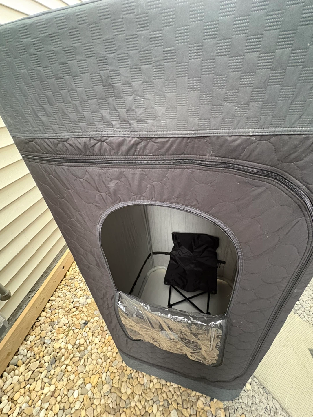 Black Portable Sauna Tent with Chair - photo 4