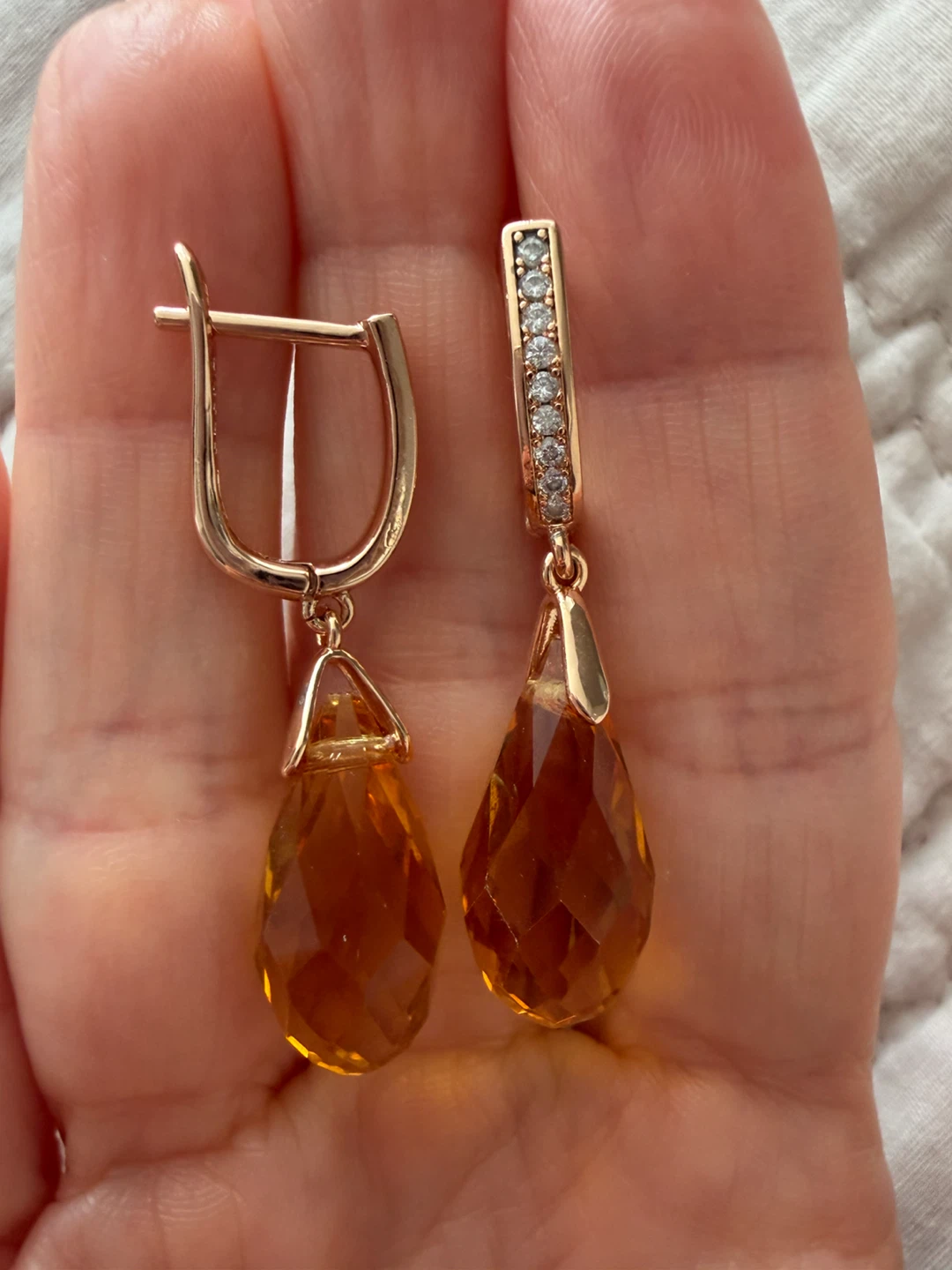 New 14k gemstone earrings