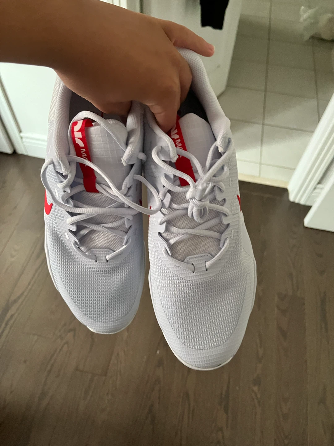 Nike Air Max Impact 4 White Red Men's Shoes - photo 2