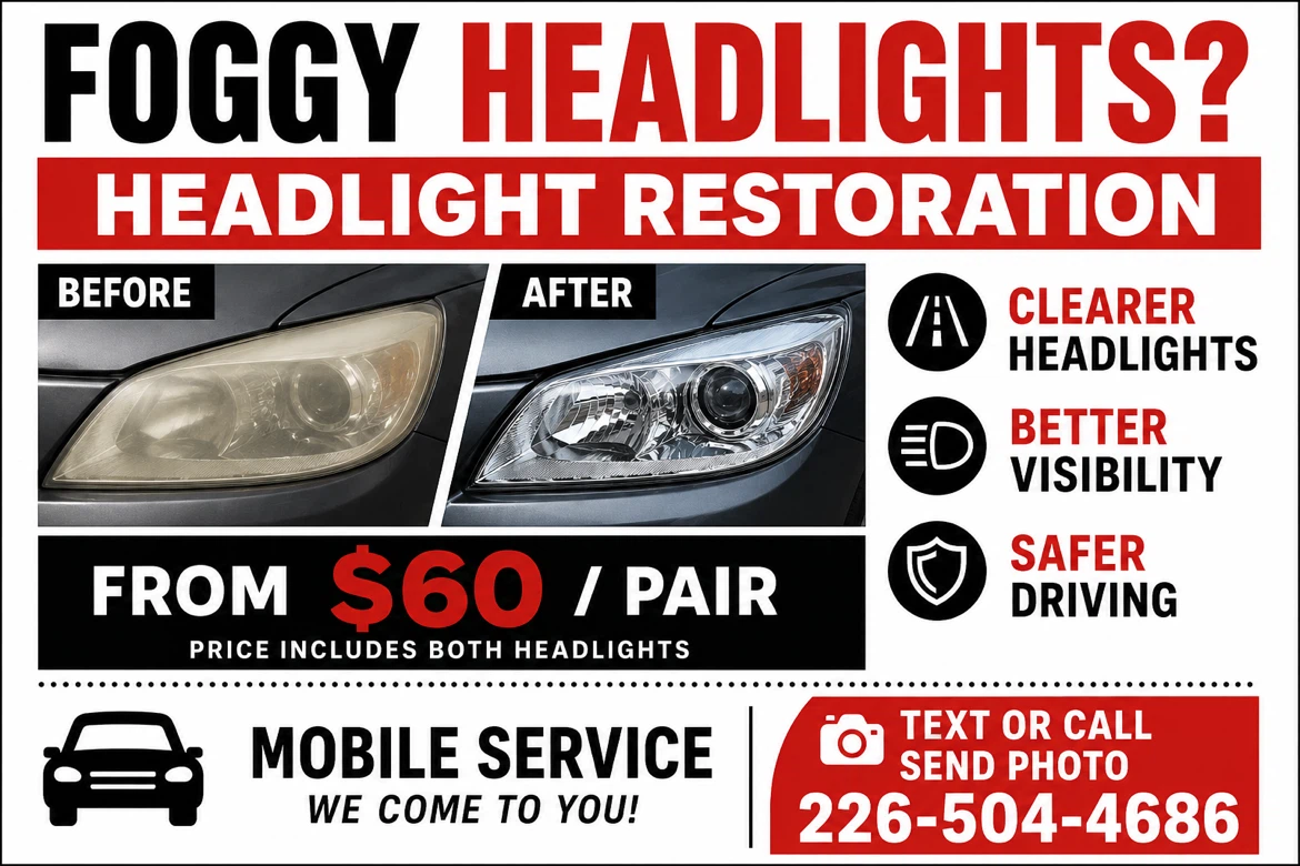 Headlight Restoration Service - photo 2