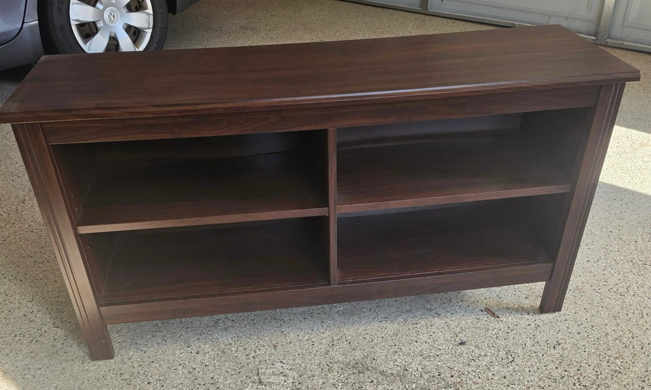 Dark Brown Media Console Stand