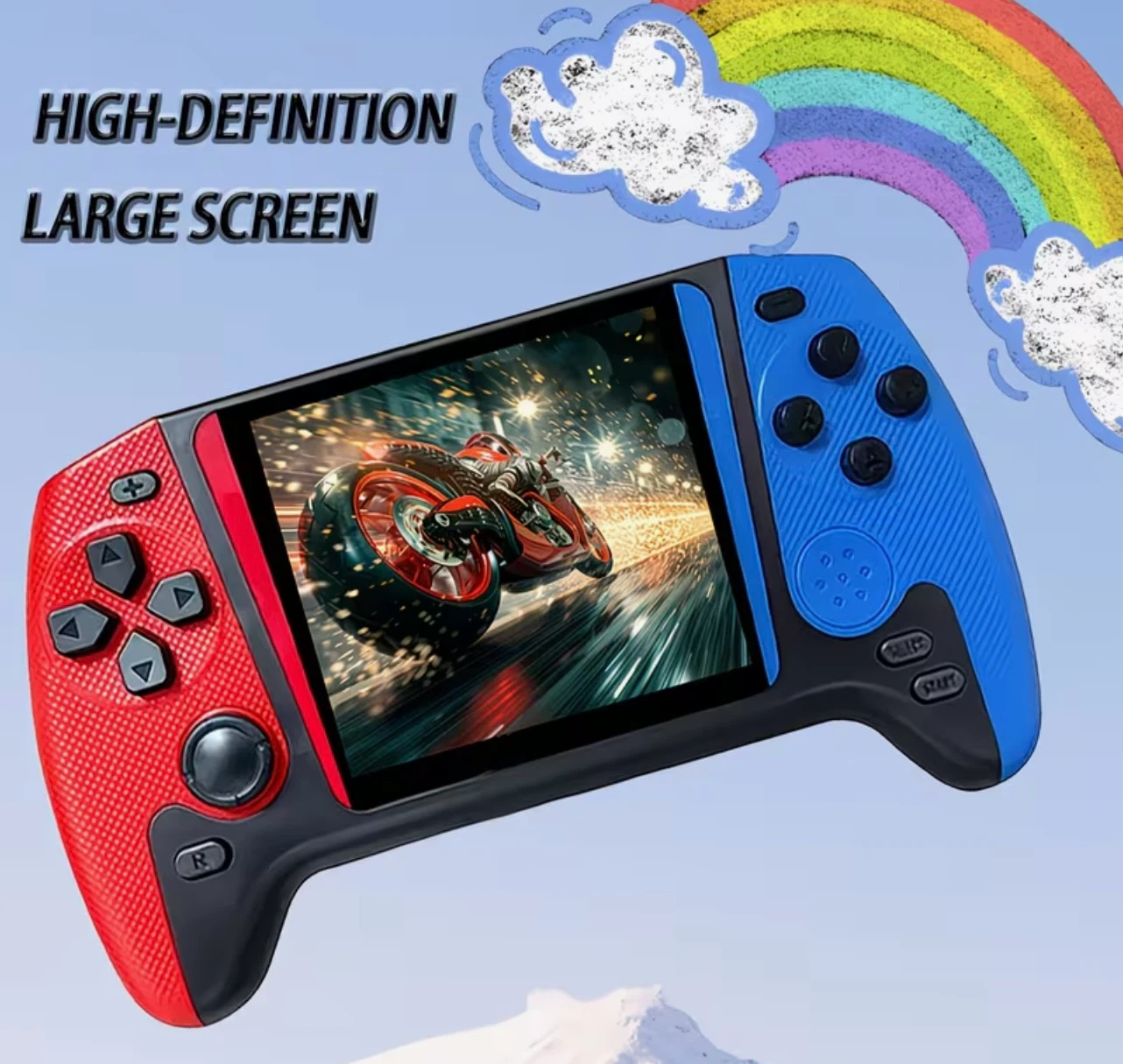 Portable Handheld Game Console Red/Blue - photo 3