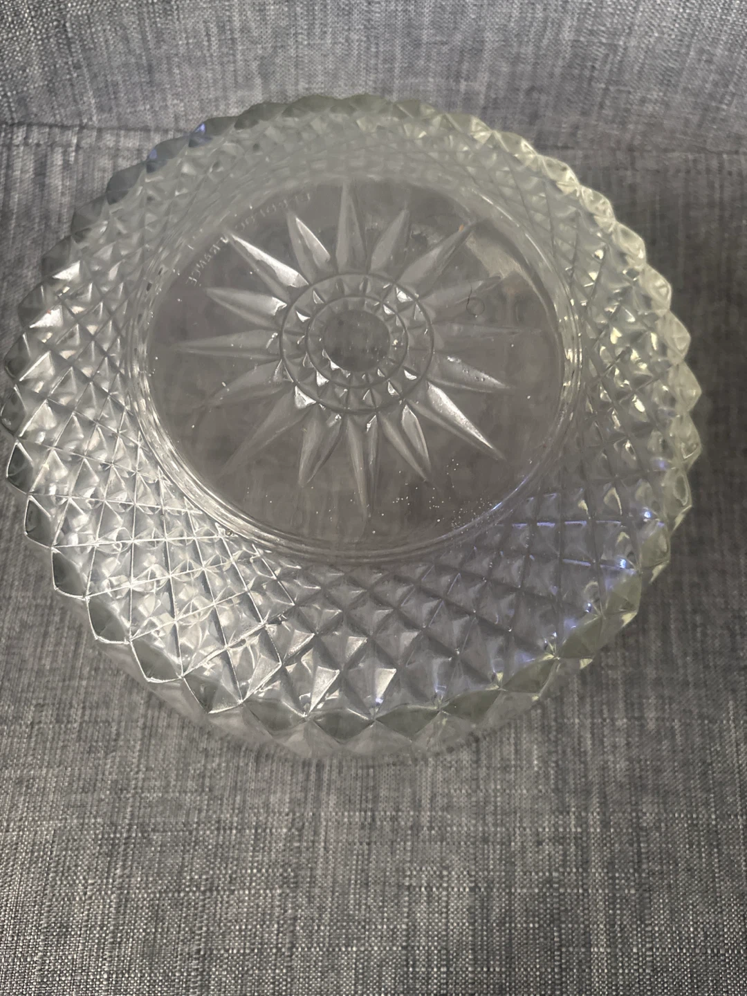 Clear Crystal Glass Serving Bowl - photo 3