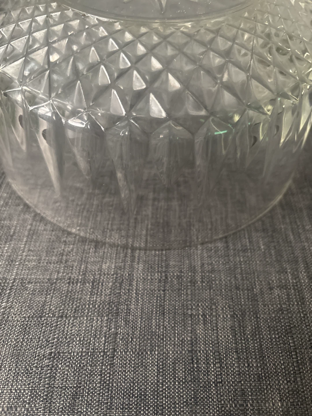 Clear Crystal Glass Serving Bowl - photo 4
