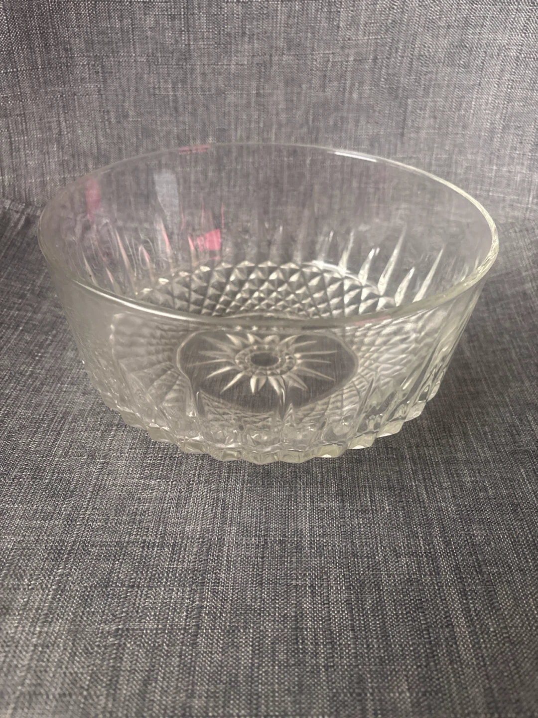 Clear Crystal Glass Serving Bowl - photo 5