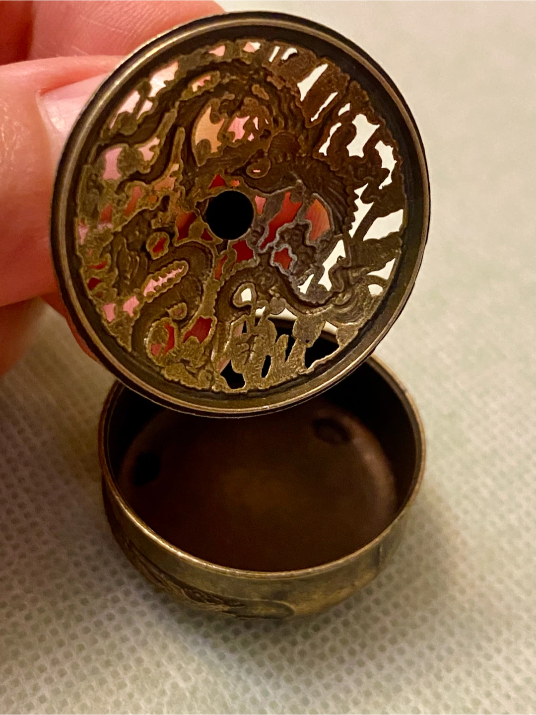 Antique Dragon & Phoenix Incense Burner - photo 5