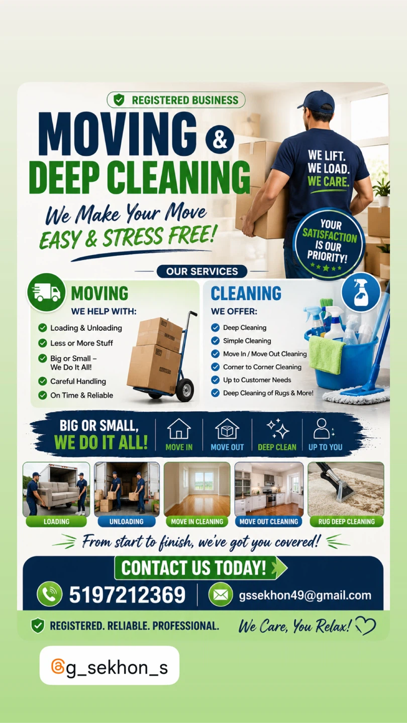 Cleaning & Moving service