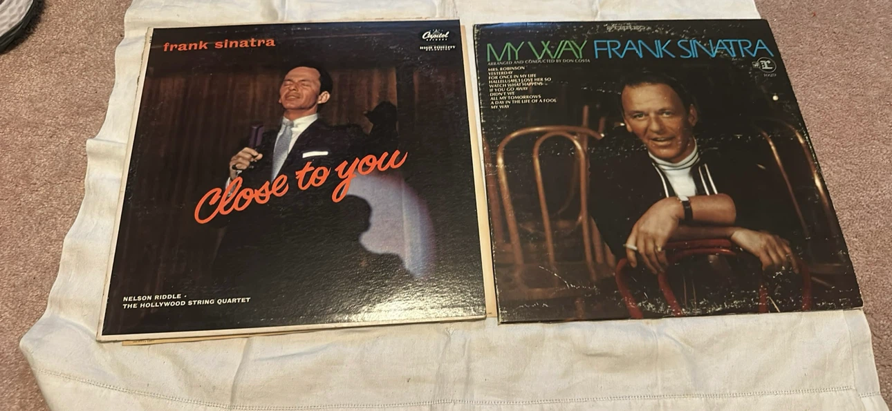 Frank Sinatra Vinyl Records - Close to You & My Way