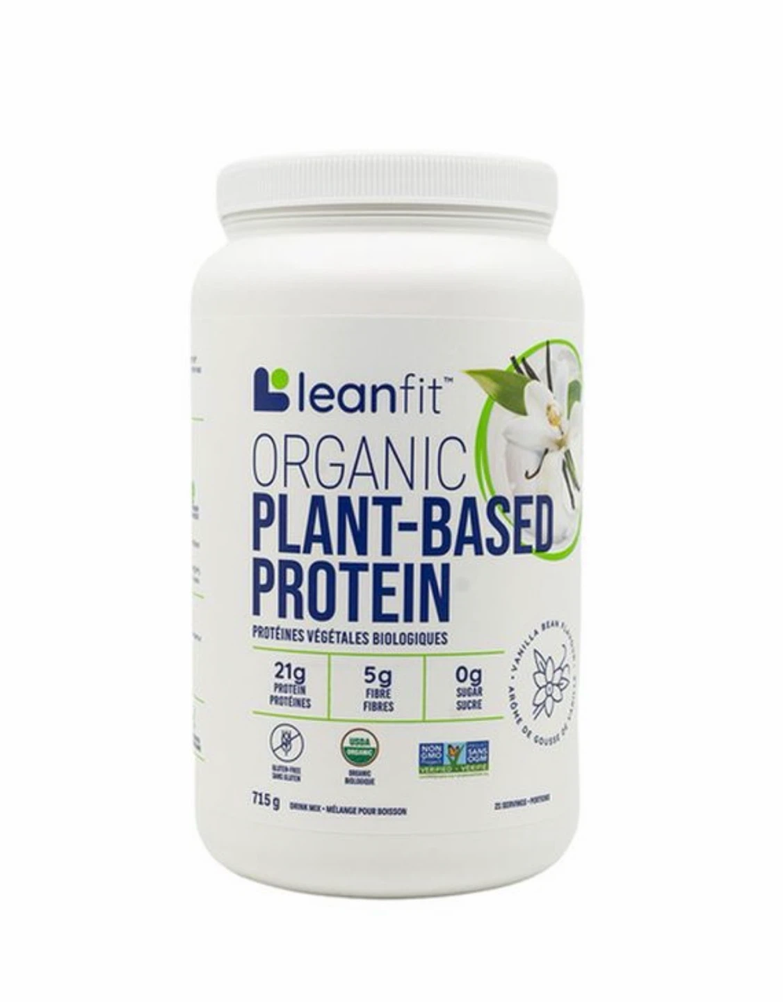 Leanfit Organic Plant-Based Protein Vanilla Bean 715g