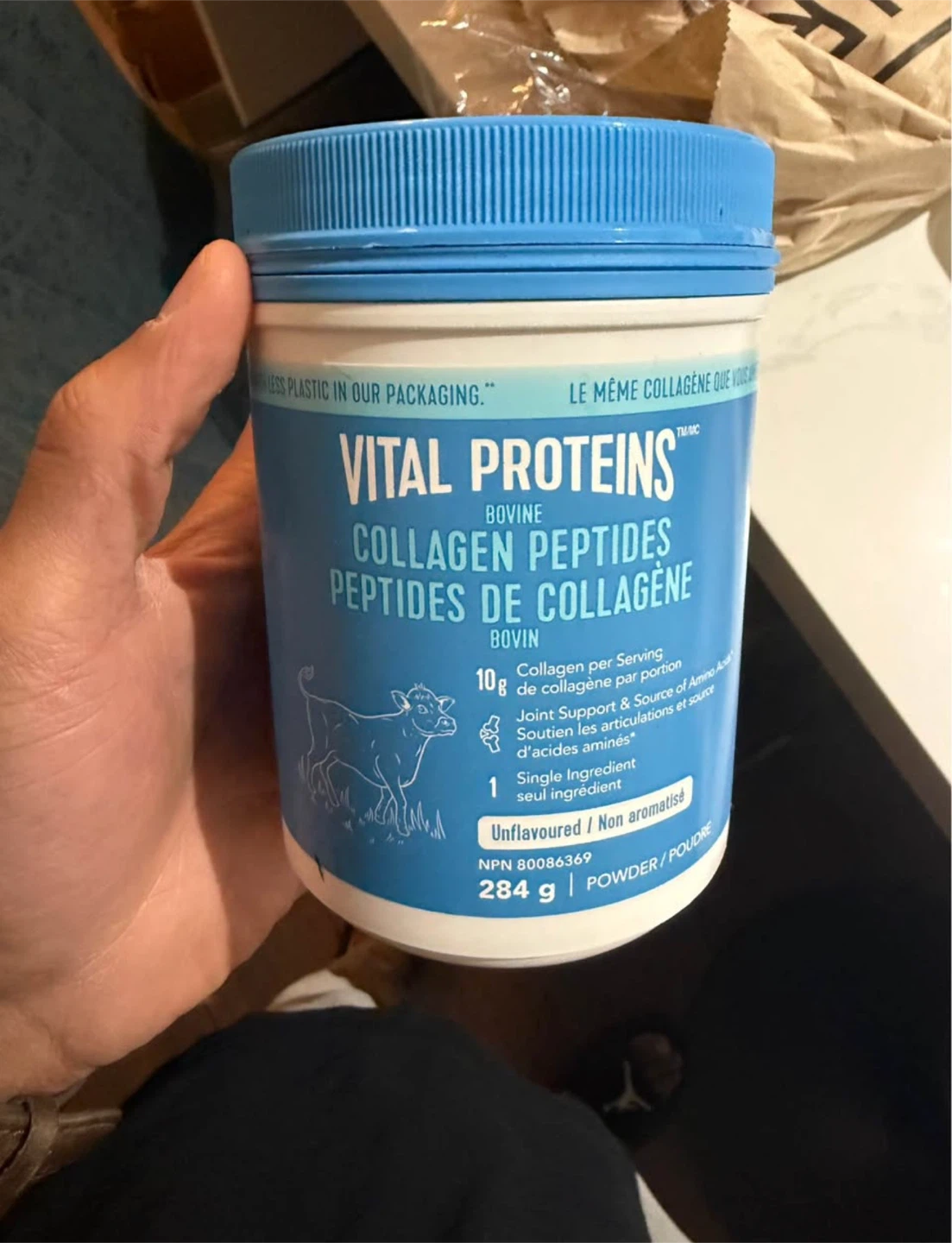 Vital Proteins Bovine Collagen Peptides Unflavoured Powder 284g